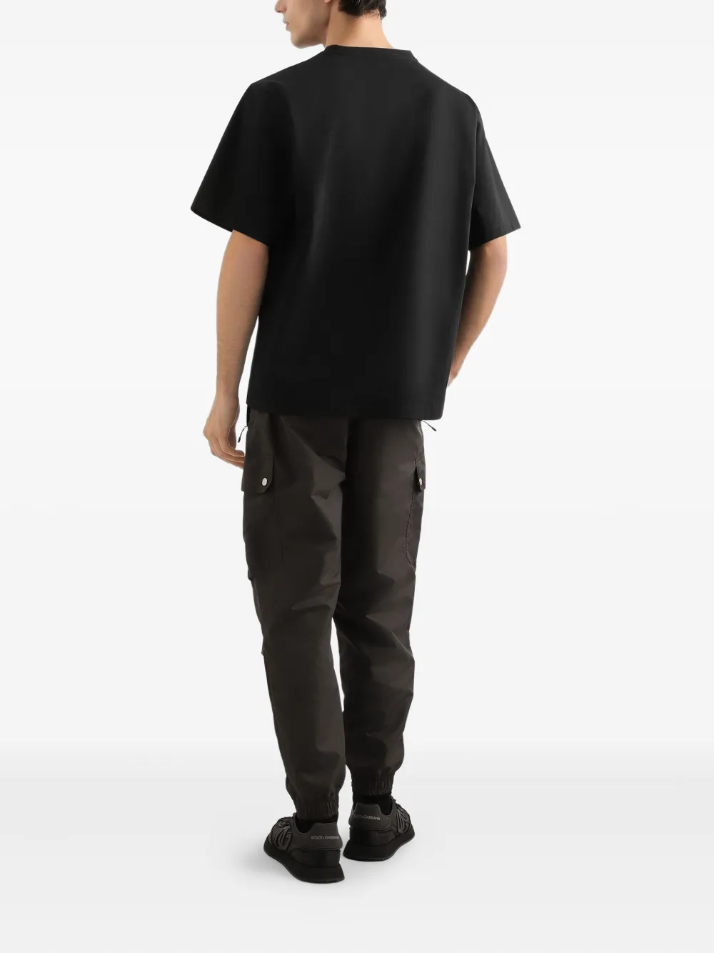 Dolce & Gabbana Drawstring Cargo Trousers In Brown