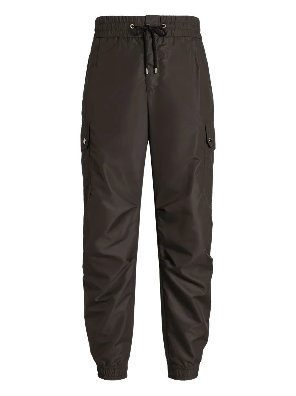 Dolce & Gabbana Drawstring Cargo Trousers In Brown