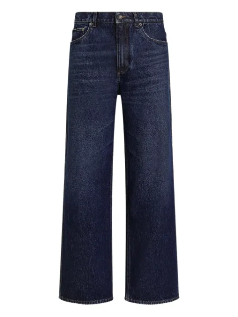 Dolce & Gabbana five-pocket logo-plaque jeans