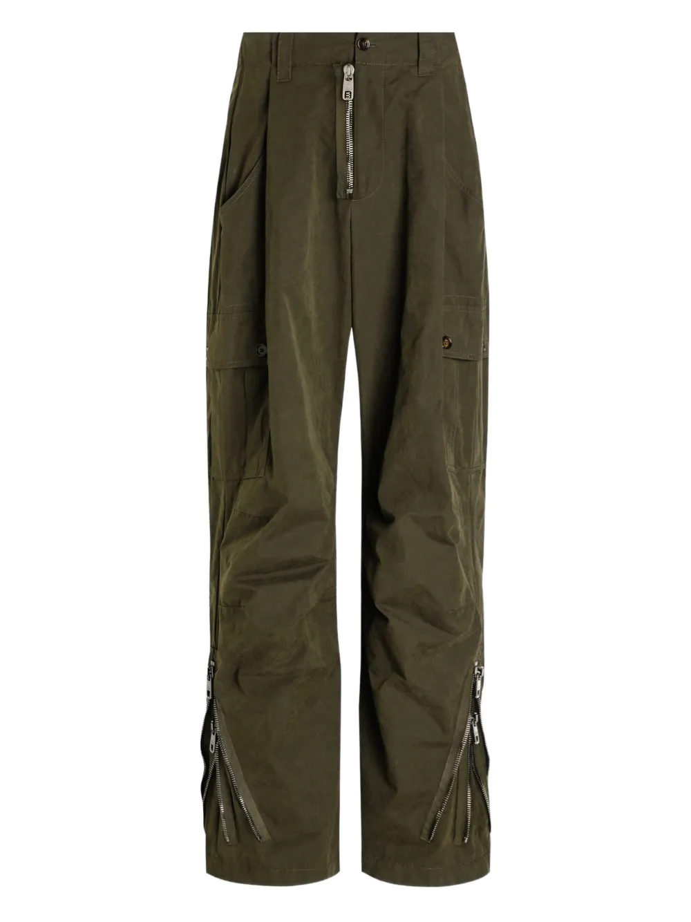 Dolce & Gabbana zip-fastening cargo trousers | Green | Image 1