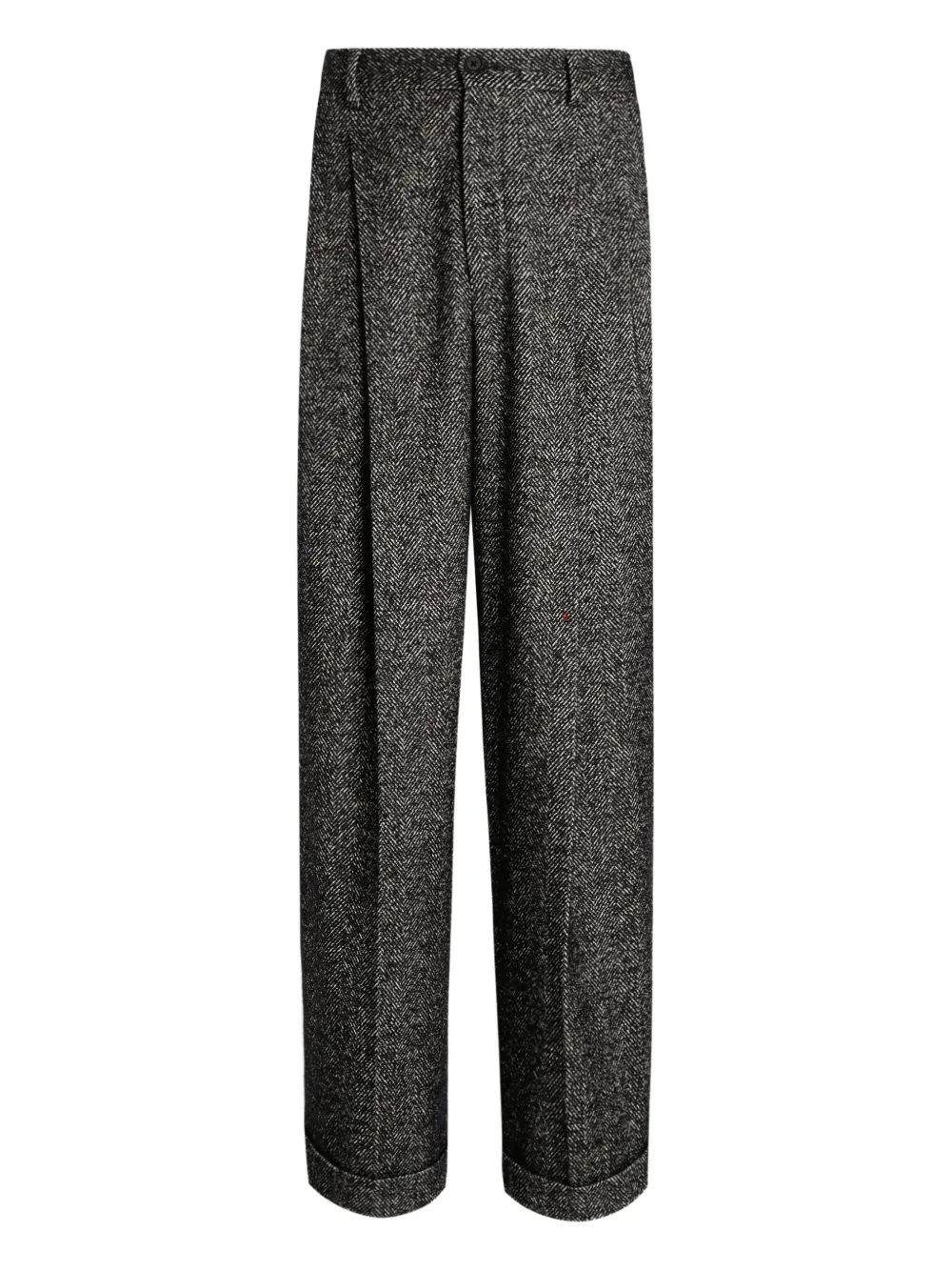 Dolce & Gabbana herringbone pleated trousers | Grey | Image 1