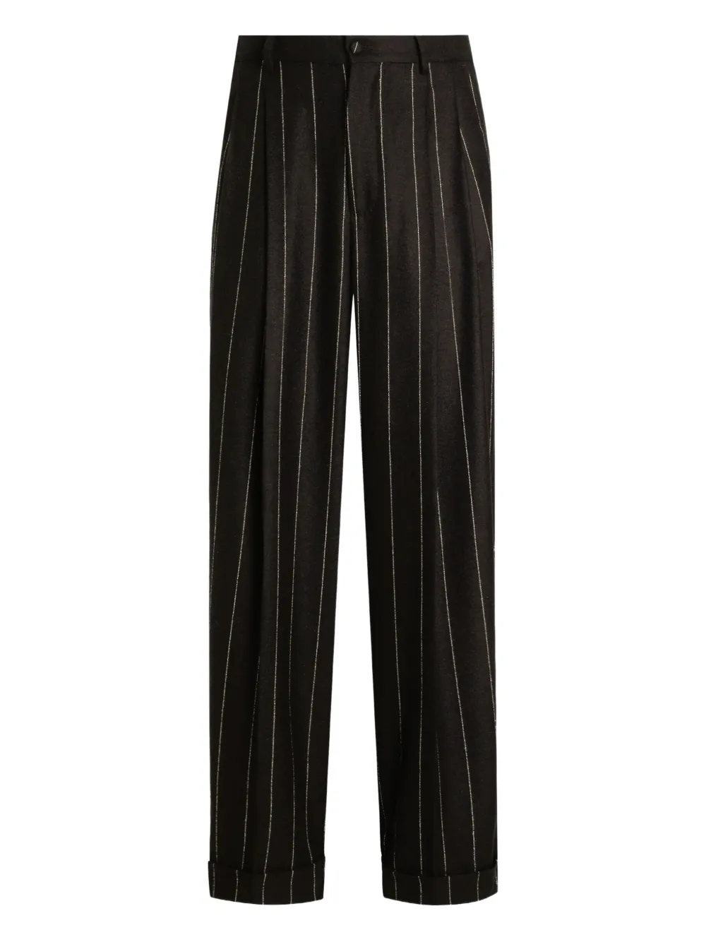 Dolce & Gabbana pinstripe pleated-front trousers | Black | Image 1