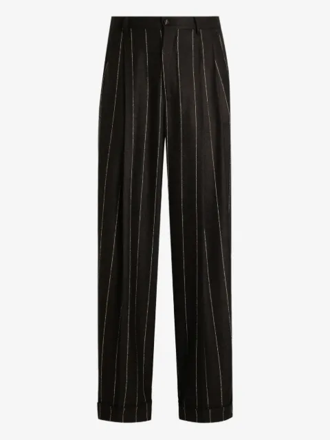 Dolce & Gabbana pinstripe pleated-front trousers