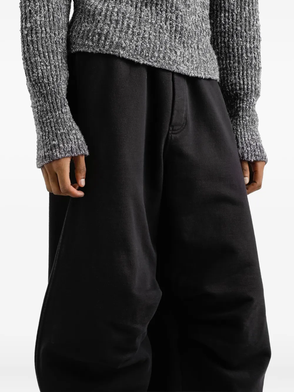 Dolce & Gabbana Men Sweatpants With Elastic Waist And Inserts In Black
