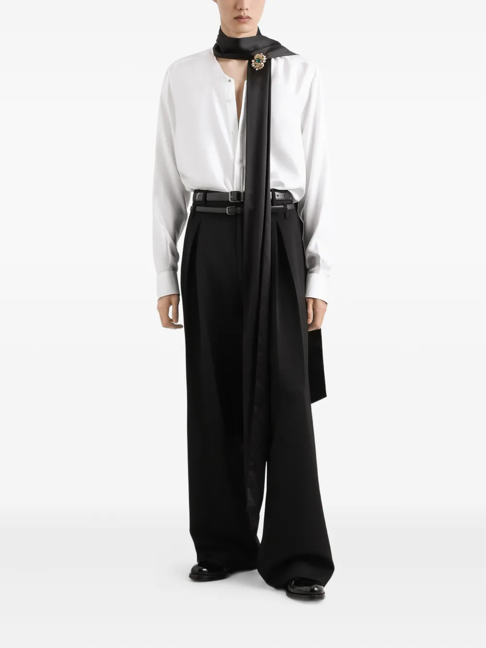 Dolce & Gabbana wool gabardine trousers | Wide Leg Pants | Image 2