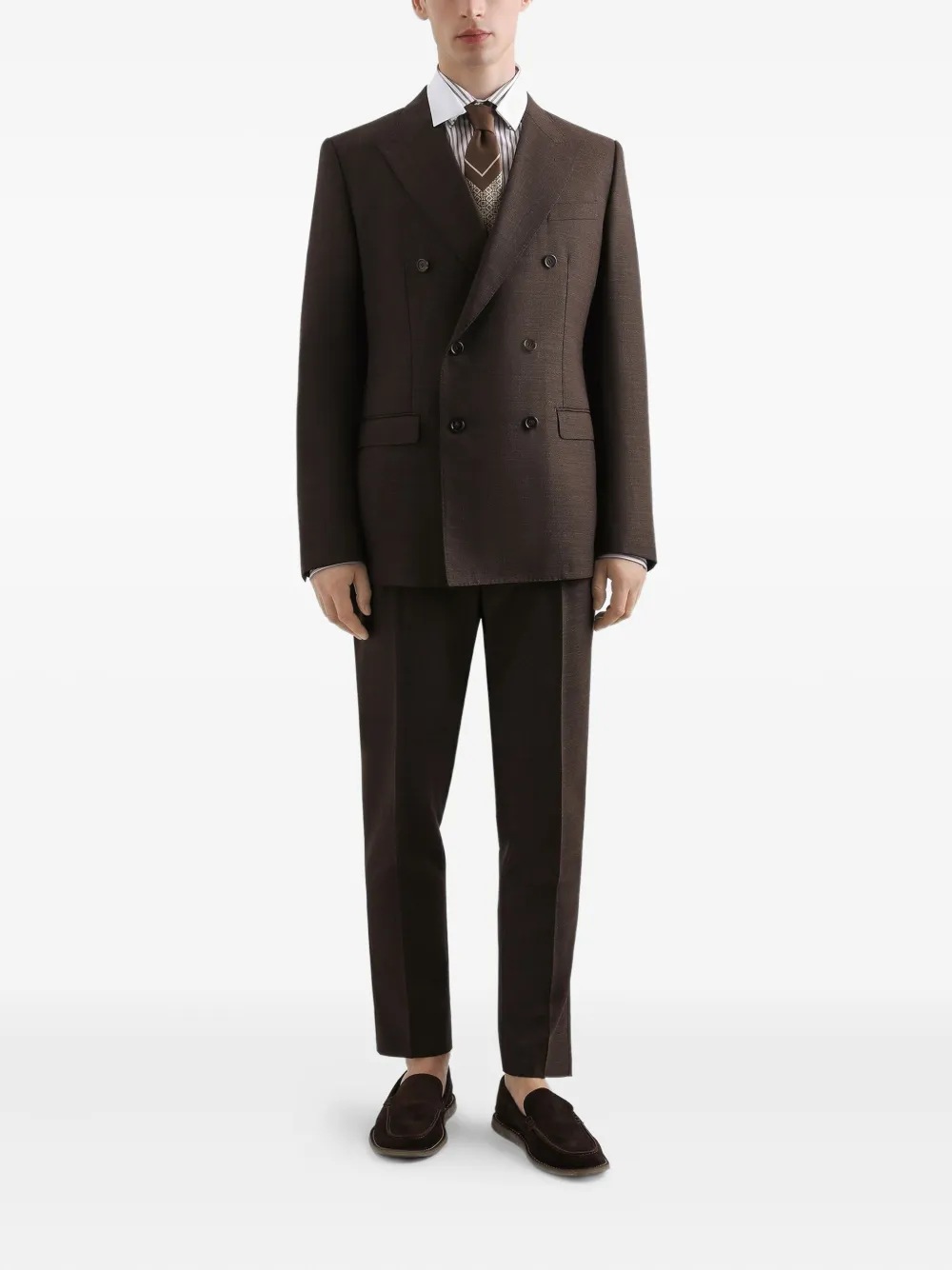 Dolce & Gabbana Broek met geplooid detail - Bruin