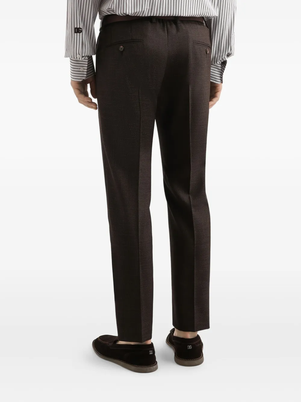 Dolce & Gabbana Broek met geplooid detail Bruin