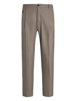 凛とした美【Dolce & Gabbana】テーラードウールパンツ Wool gabardine tuxedo pants in Black for Women
