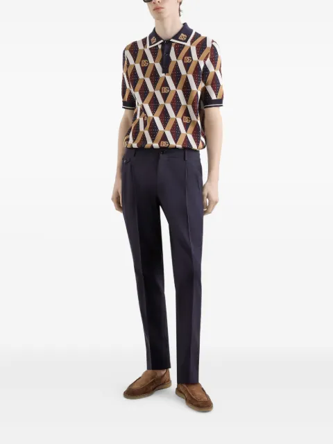 Dolce & Gabbana pantalon en soie mélangée