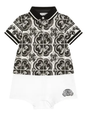 ドルチェアンドガッバーナ　長袖ロンパース Dolce & Gabbana Kids（ドルチェ＆ガッバーナキッズ）ロンパース