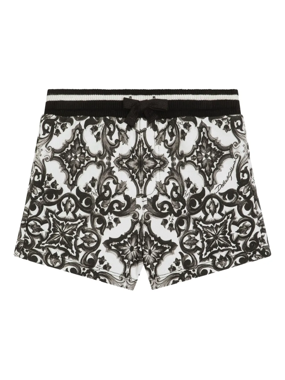 Dolce & Gabbana Kids Katoenen shorts Wit