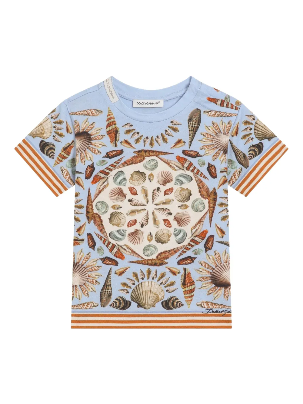 Dolce & Gabbana Kids T-shirt met print Blauw