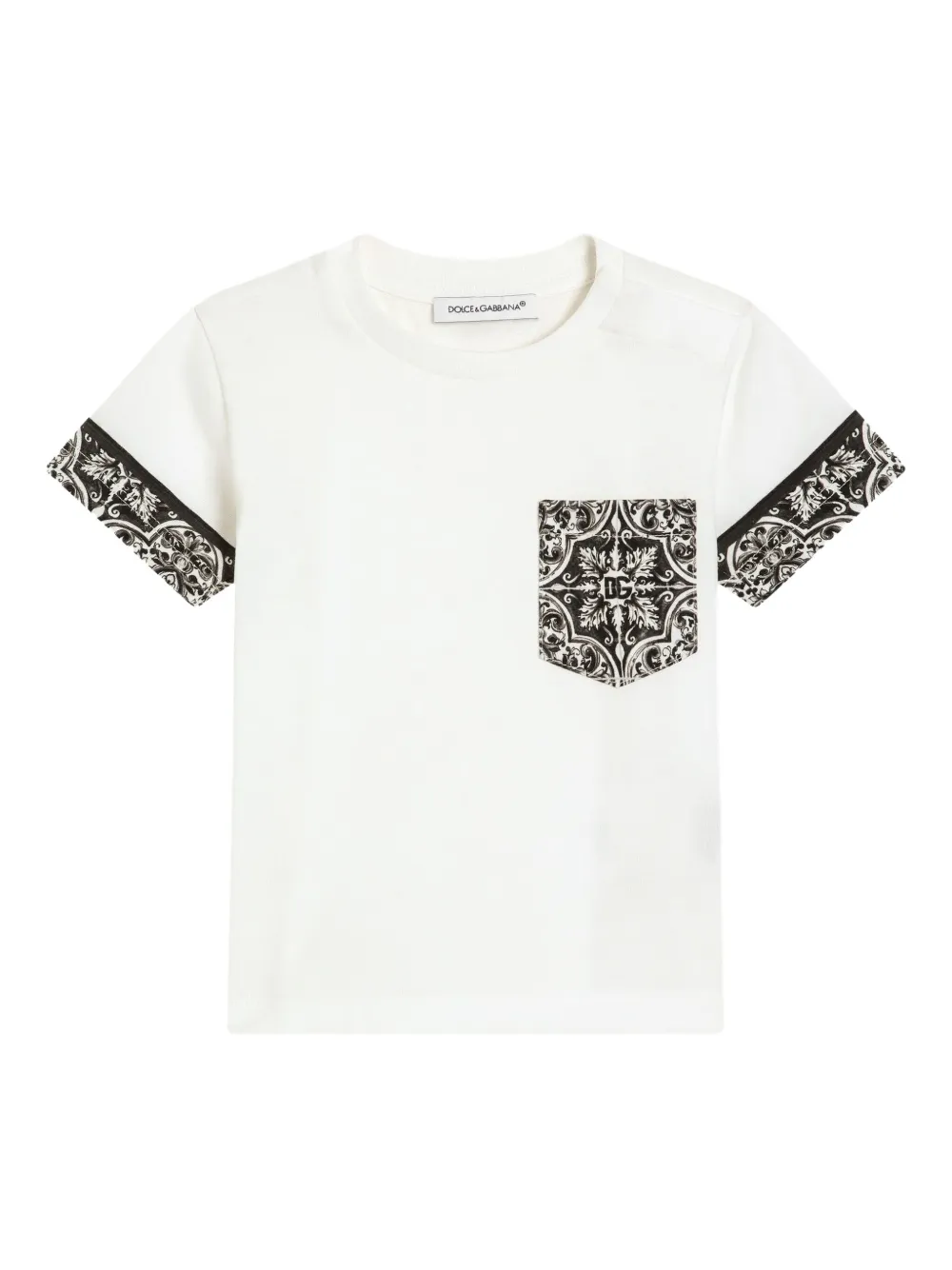 Dolce & Gabbana Kids playera de algodón | blanco | Image 1