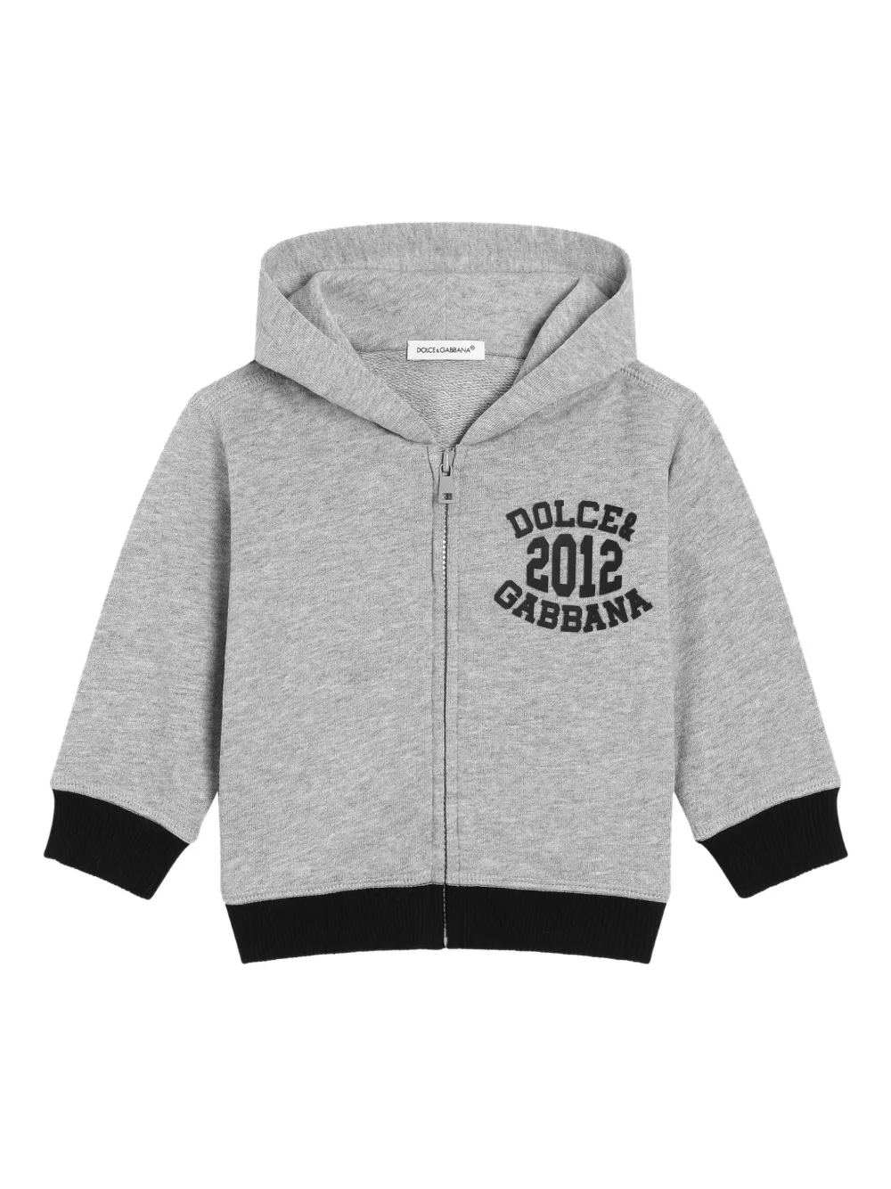 Dolce & Gabbana Kids Katoenen hoodie Grijs