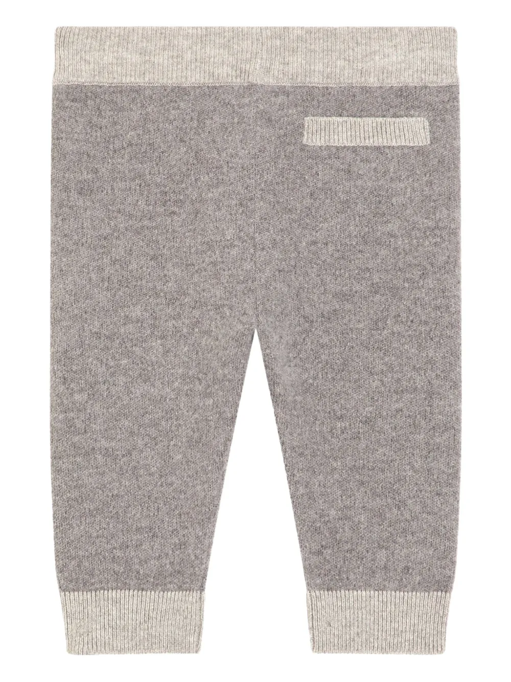 Dolce & Gabbana Kids Geribbelde broek met contrast Grijs