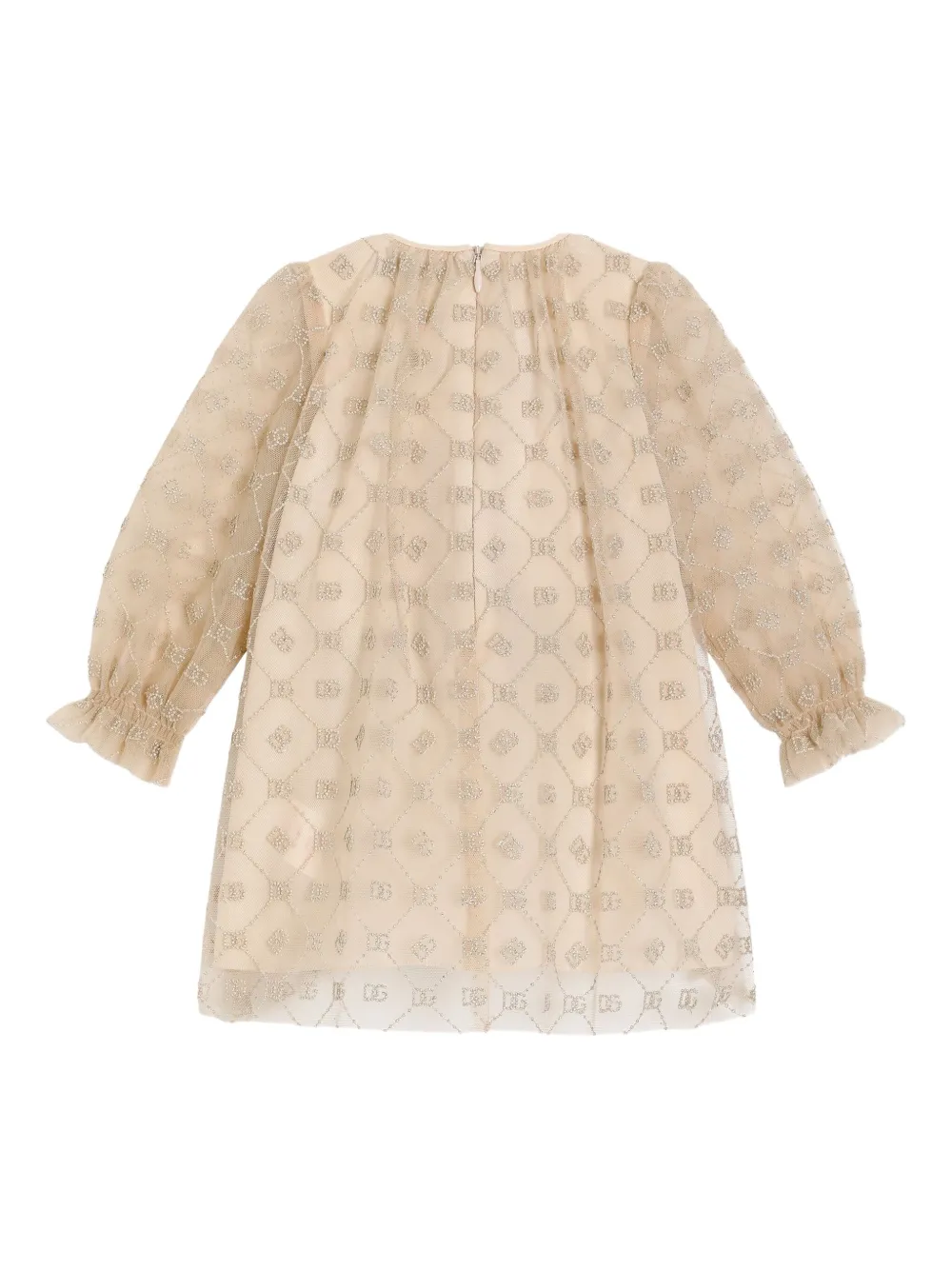 Dolce & Gabbana Kids Jurk met lange mouwen - Beige
