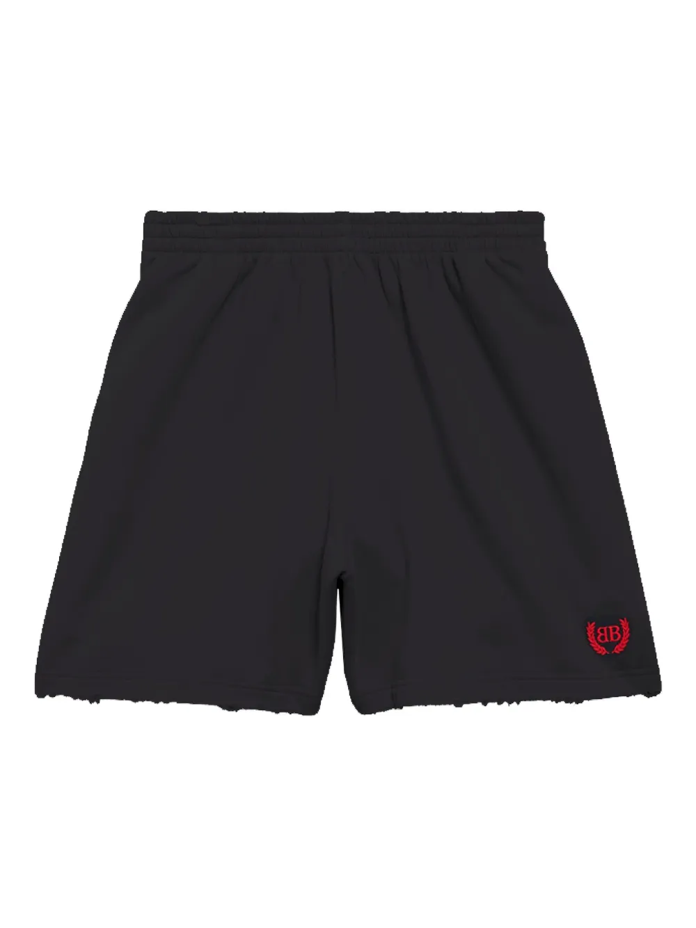 Balenciaga Laurel shorts met borduurwerk en franje Zwart