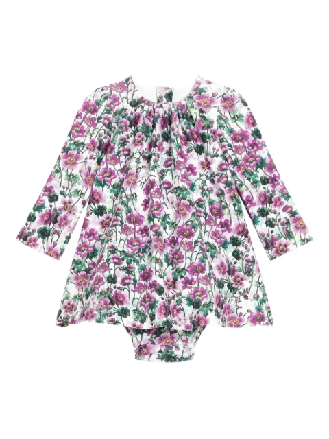 Dolce & Gabbana Kids floral-print smocked dress