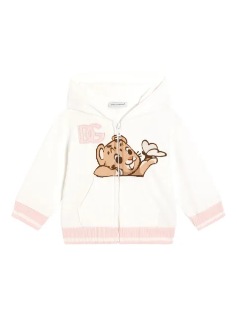 Dolce & Gabbana Kids leopard-motif hoodie