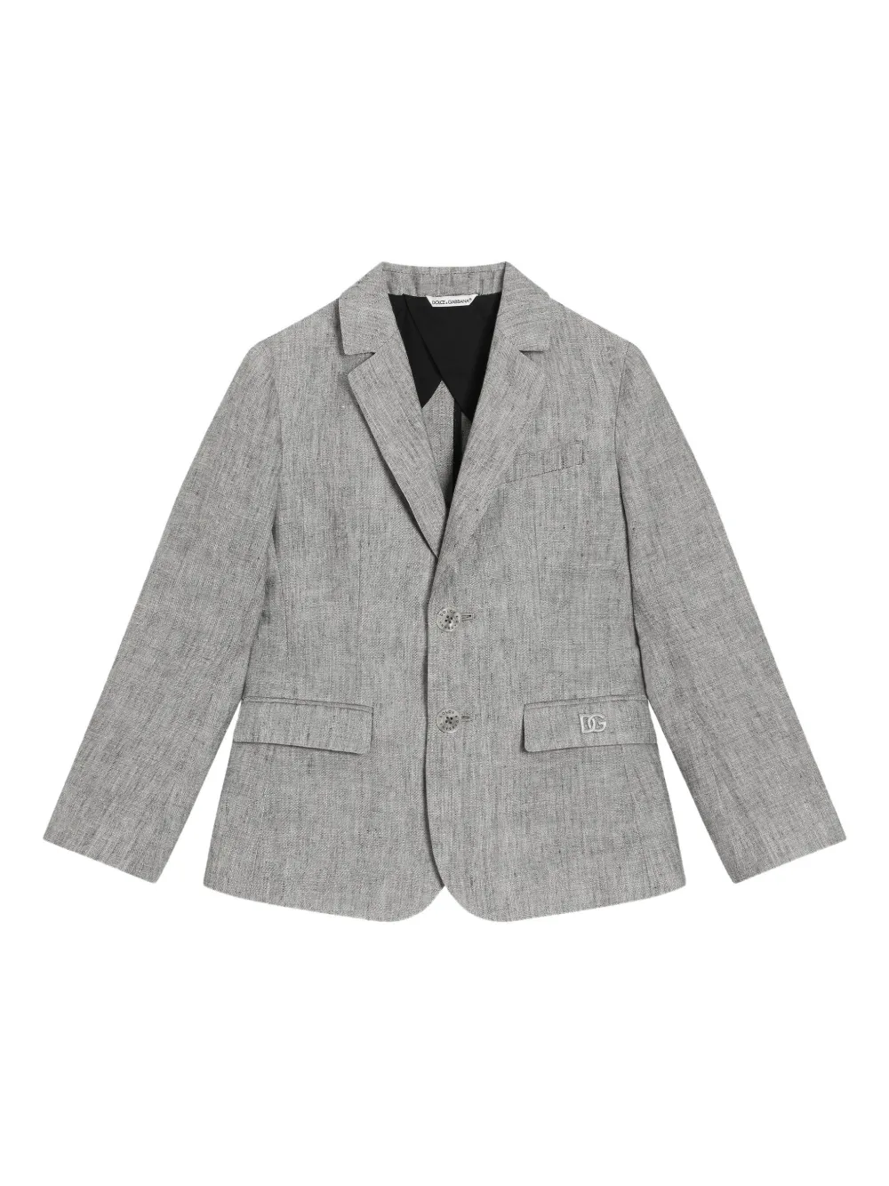 Dolce & Gabbana Kids Blazer met enkele rij knopen Grijs