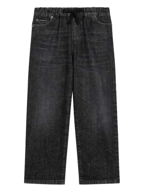 Dolce & Gabbana Kids logo-embroidered jeans
