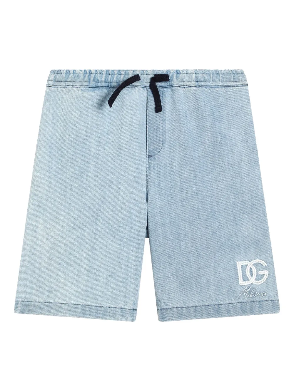 Dolce & Gabbana Kids Shorts met geborduurd logo Blauw