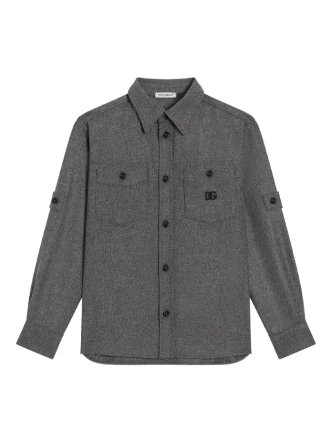 Dolce & Gabbana Kids double-pocket logo shirt