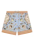 Dolce & Gabbana Kids shell-print swim shorts - Blue