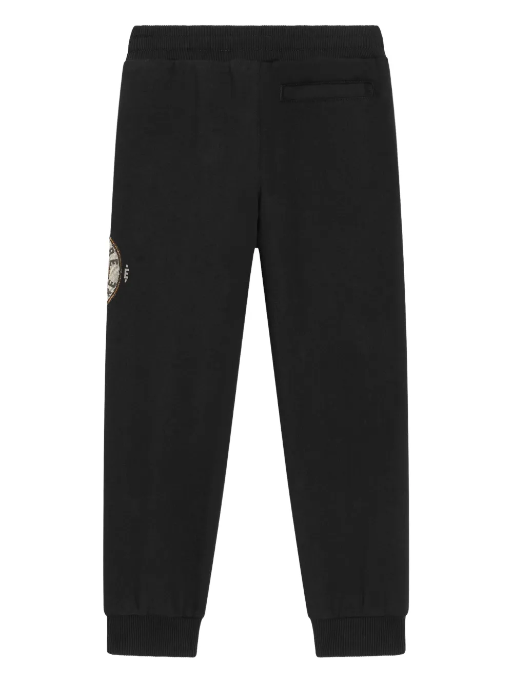 Dolce & Gabbana Kids Pantaloni sportivi in cotone con logo - Nero