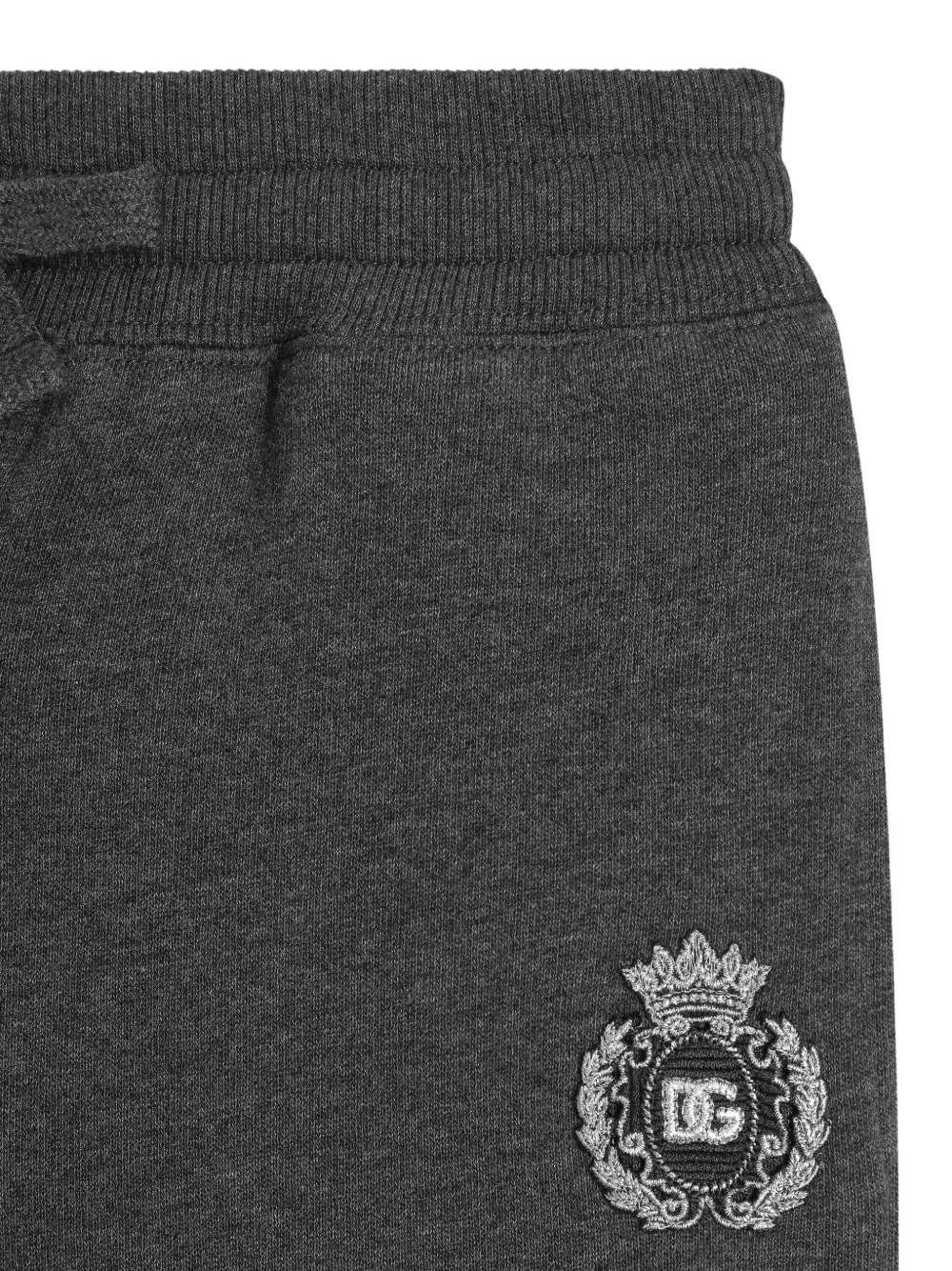 Dolce & Gabbana Kids Trainingsbroek met elastische cuffs Grijs