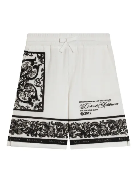 Dolce & Gabbana Kids شورت بطبعة 'ماجوليكا'