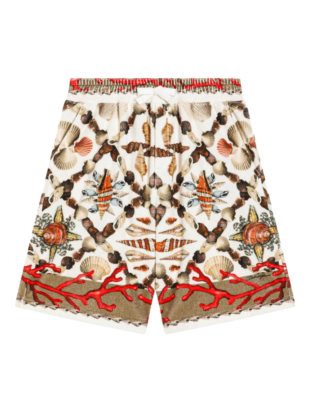 Dolce & Gabbana Kids Bermuda shorts met print Beige