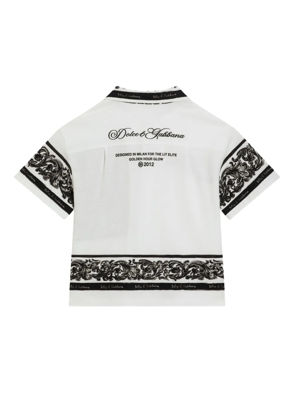 Dolce & Gabbana Kids Shirt met bandanaprint Wit