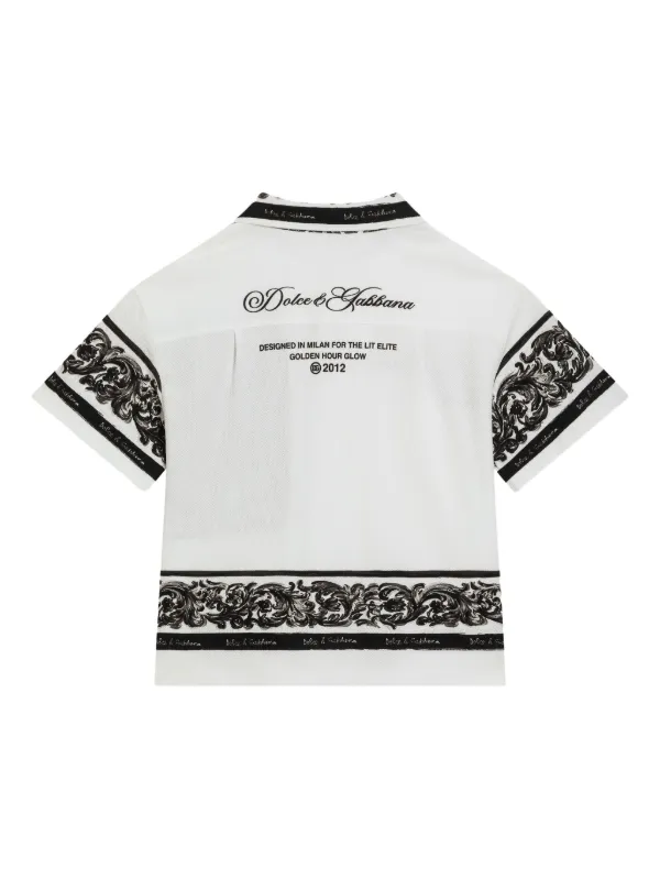 Dolce & Gabbana Kids bandana-print Shirt | White | FARFETCH