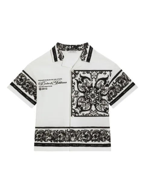 Dolce & Gabbana Kids bandana-print shirt