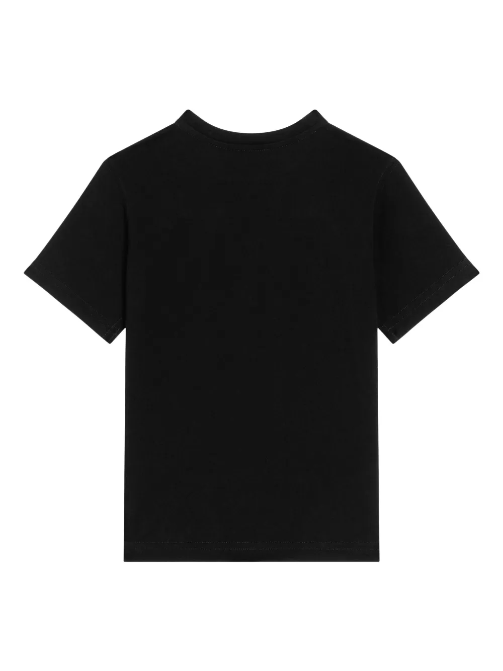 Dolce & Gabbana Kids Katoenen T-shirt Zwart