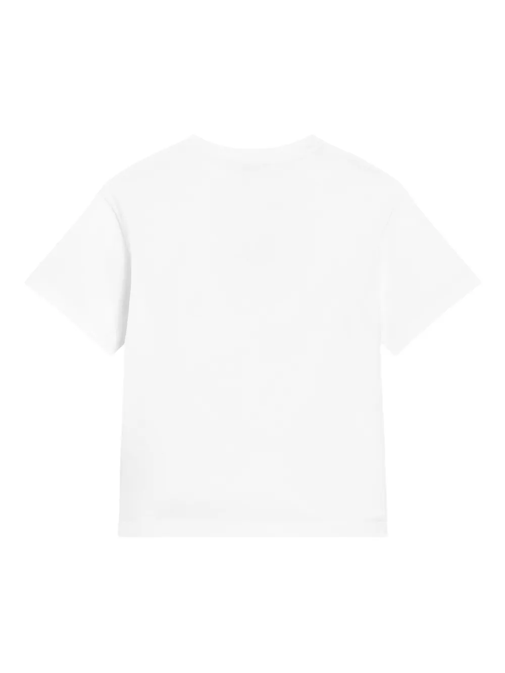 Dolce & Gabbana Kids Jersey T-shirt met DG-logoprint Wit