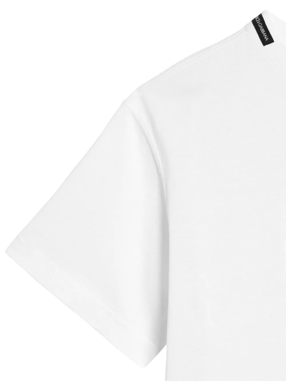 Dolce & Gabbana Kids Jersey T-shirt met DG-logoprint Wit