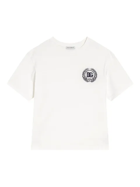 Dolce & Gabbana Kids logo-embroidered T-shirt