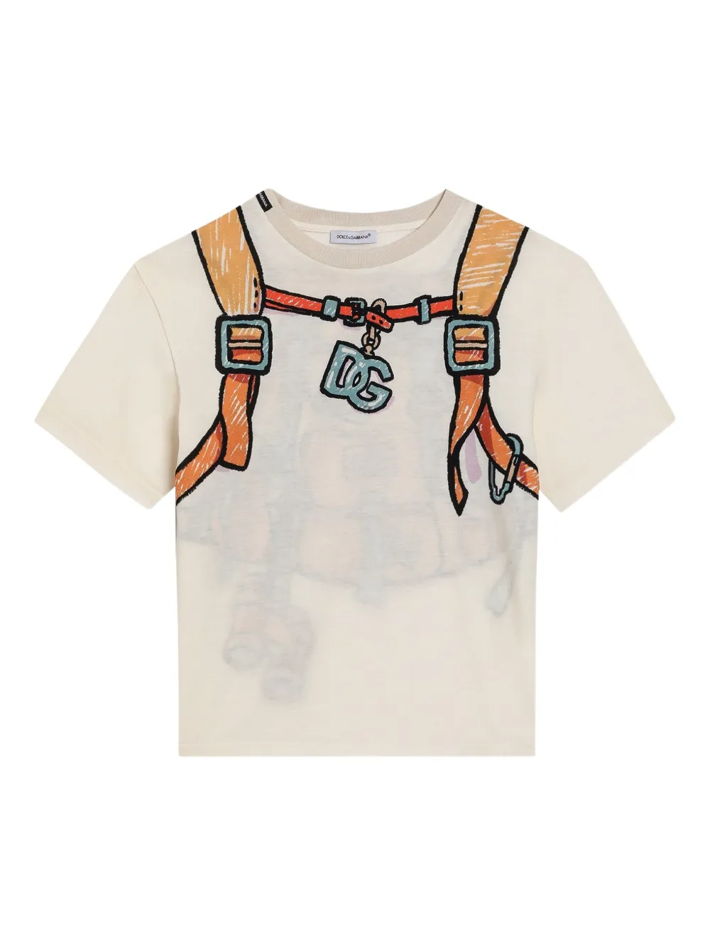 Dolce & Gabbana Kids T-shirt met print Wit