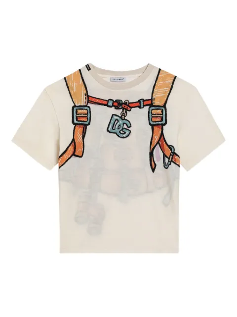 Dolce & Gabbana Kids backpack-print T-shirt