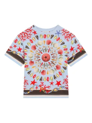 Fendi Kids プリント Tシャツ | ブルー | FARFETCH JP