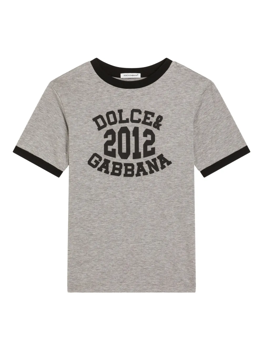 Dolce & Gabbana Kids Katoenen T-shirt Grijs