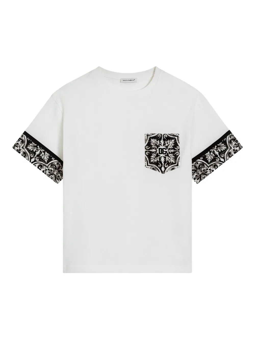 Dolce & Gabbana Kids Katoenen T-shirt Wit