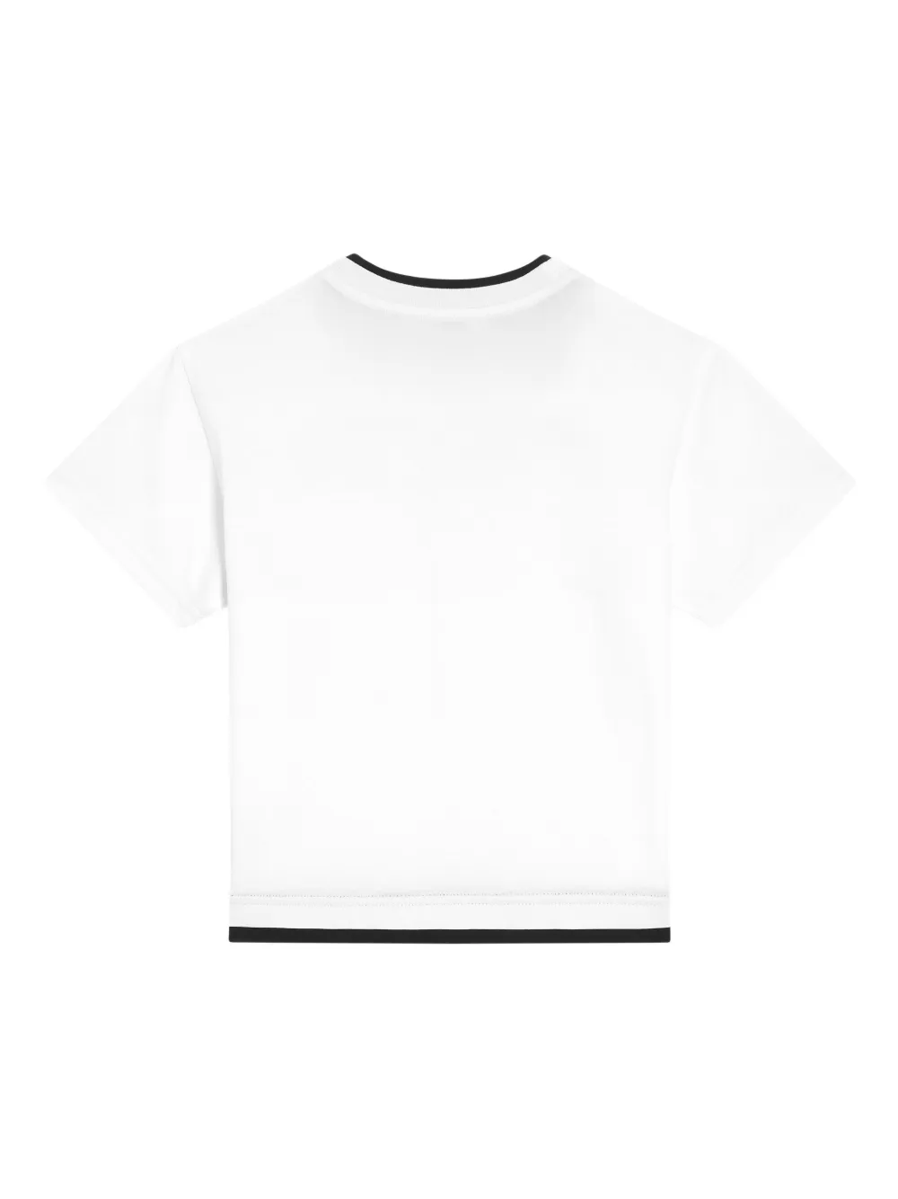 Dolce & Gabbana Kids T-shirt met geborduurd logo Wit