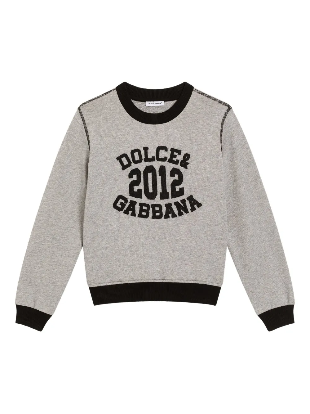 Dolce & Gabbana Kids コットン スウェットシャツ - グレー Dolce & Gabbana Kids コットン スウェットシャツ - グレー