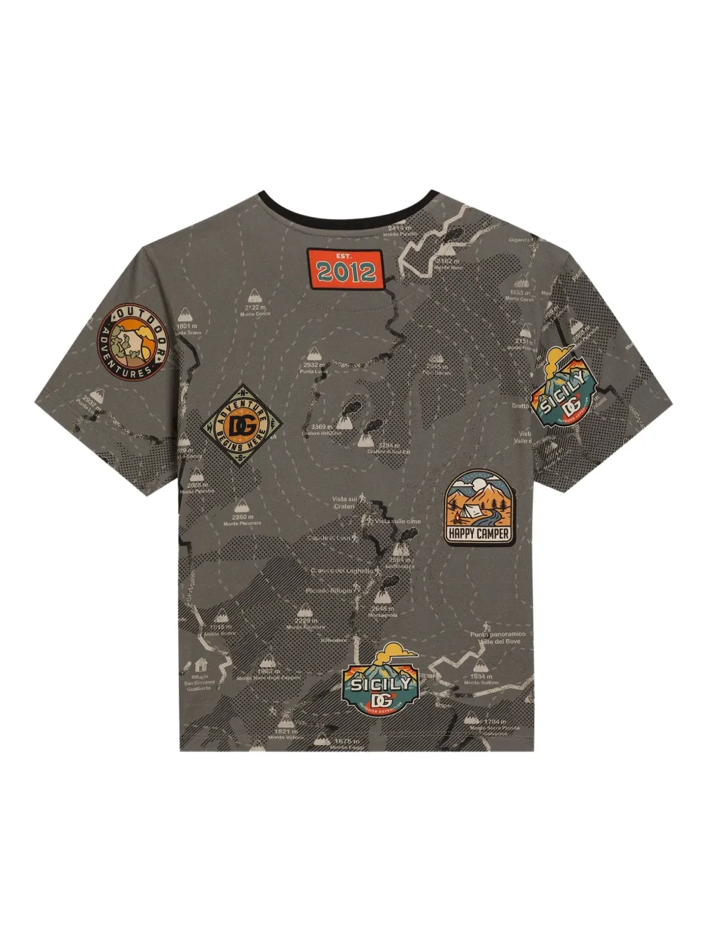 Dolce & Gabbana Kids T-shirt met zak Grijs