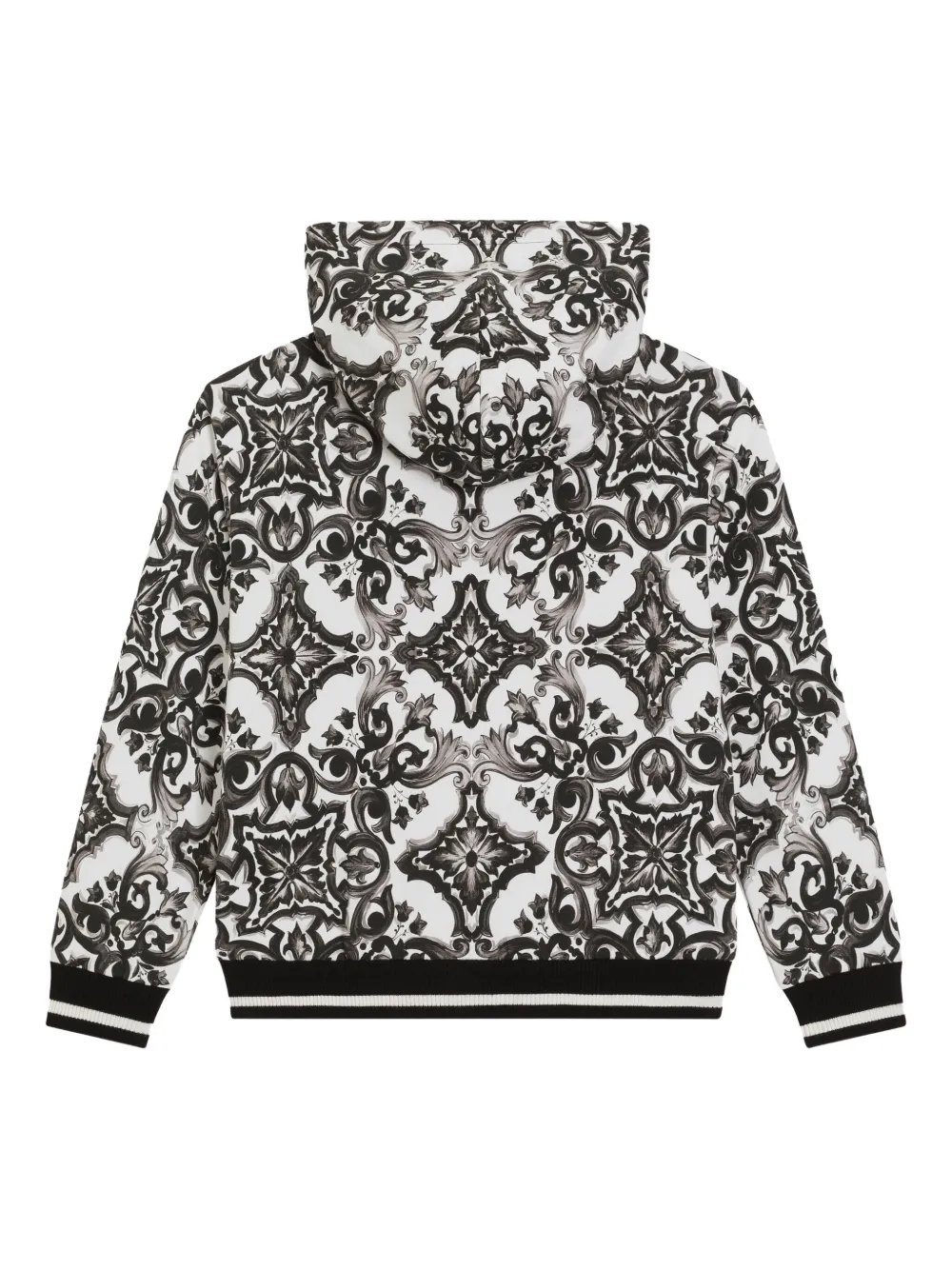 Dolce & Gabbana Kids Katoenen hoodie Zwart