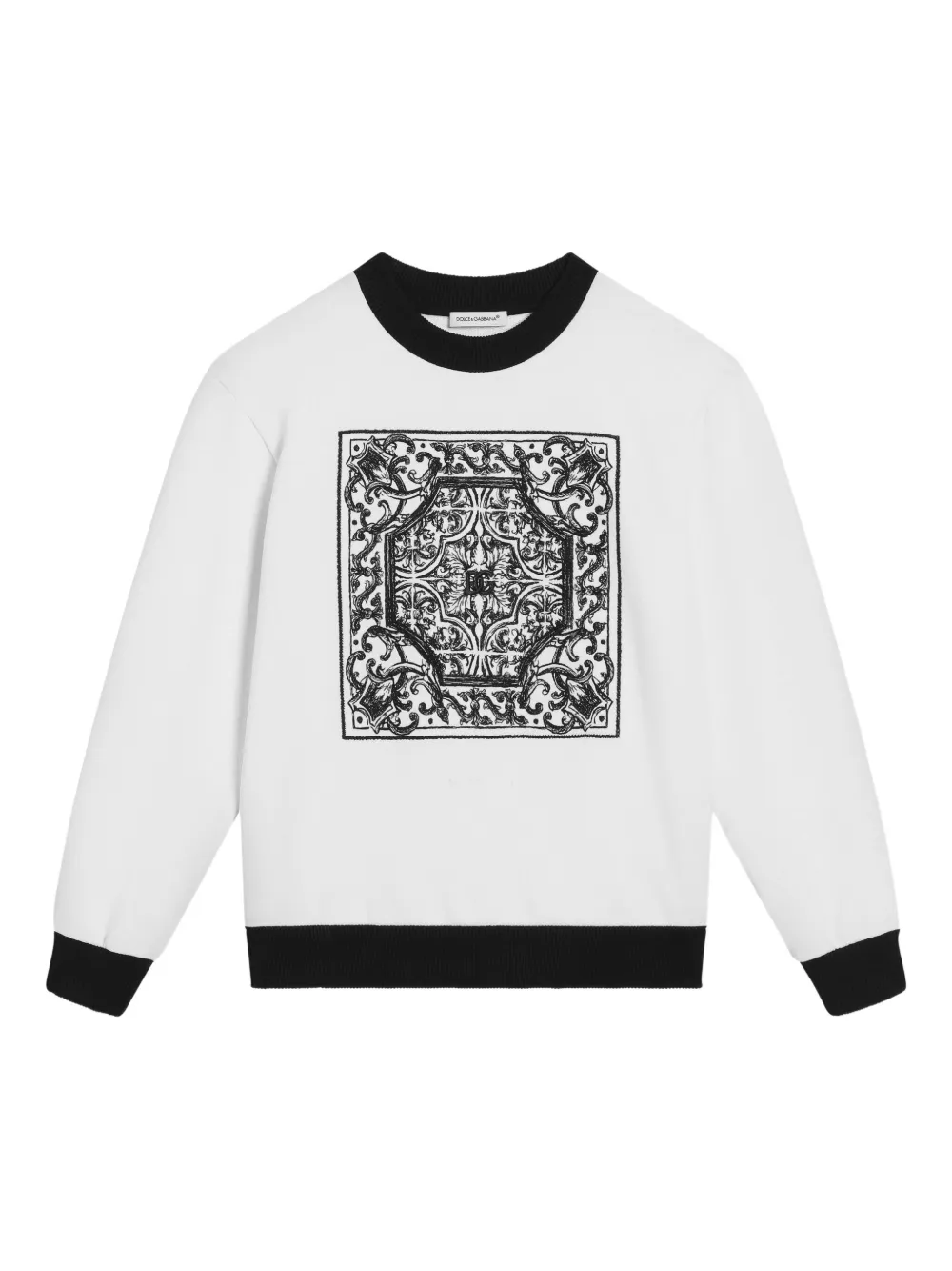 Dolce & Gabbana Kids グラフィック スウェットシャツ - ホワイト Dolce & Gabbana Kids グラフィック スウェットシャツ - ホワイト