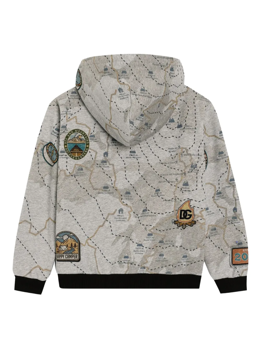 Dolce & Gabbana Kids map-print zip-up hoodie | Boys Hoodies & Sweatshirts | Image 2